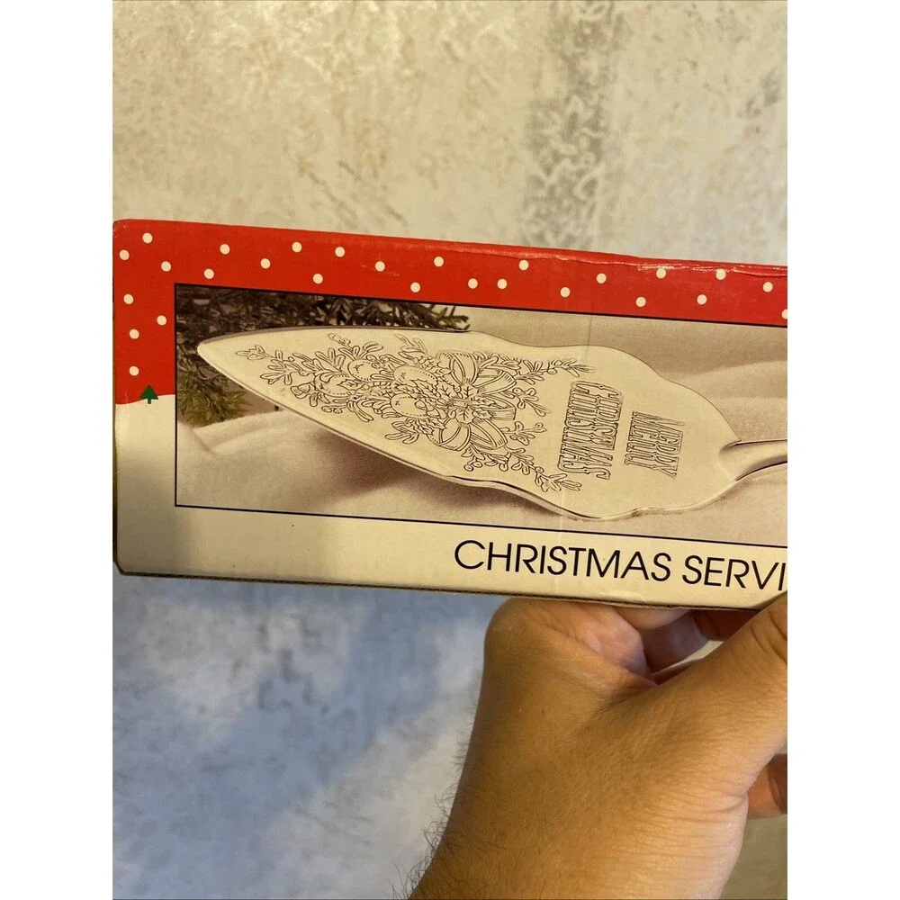 INTERNATIONAL SILVER COMPANY CHRISTMAS SERVING TROWEL PIE  SERVEWARE 1997 NOS !